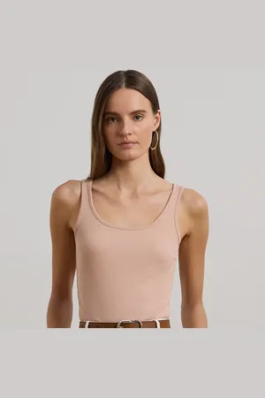 Ralph Lauren Camiseta de tirantes de algodón elástico