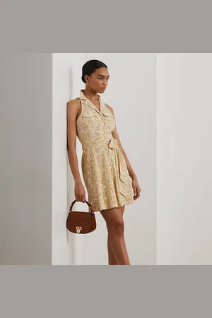 Ralph Lauren Vestido camisero de crepé sin mangas