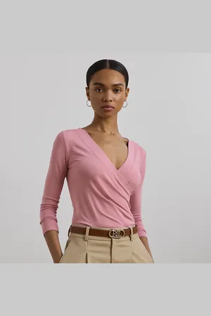 Ralph Lauren Top cruzado de punto jersey