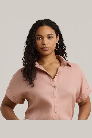 Ralph Lauren Tallas Grandes - Camisa de lino de manga corta