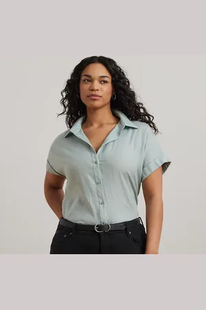 Ralph Lauren Tallas Grandes - Camisa de lino de manga corta