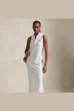 Ralph Lauren Vestido polo de algodón elástico