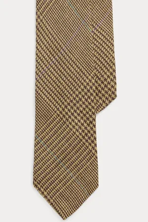 Ralph Lauren Corbata de lino con cuadros Glen