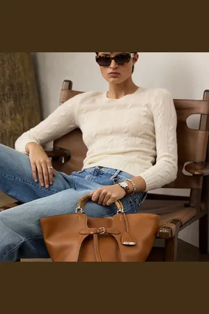 Ralph Lauren Bolso tote Ralph Lauren de piel de becerro