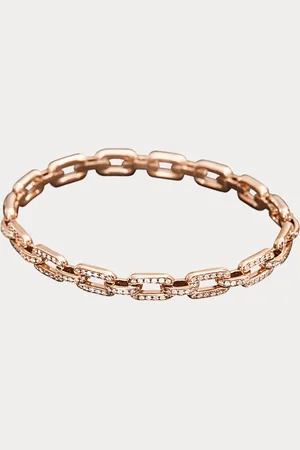 Ralph Lauren Pulsera pequeña de oro y diamantes pavé