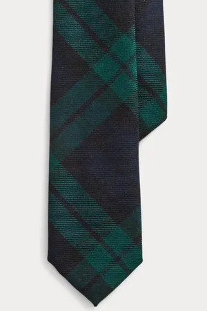 Ralph Lauren Corbata de lana en tartán Black Watch