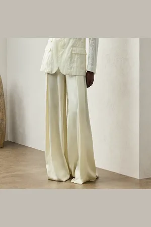 Ralph Lauren Pantalón Kenzie Wide Leg de charmeuse