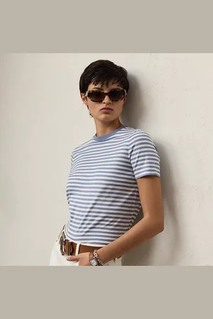 Ralph Lauren Camiseta Hallie de algodón con rayas