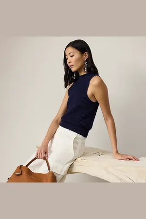 Ralph Lauren Jersey de punto de cuello vuelto de seda