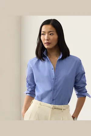 Ralph Lauren Camisa Adrien Relaxed Fit fil-à-fil