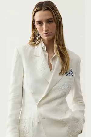 Ralph Lauren Chaqueta Collen de micropiqué bordada