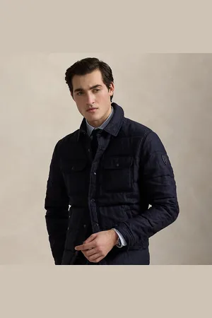 Ralph Lauren Chaqueta de lino acolchada de plumón