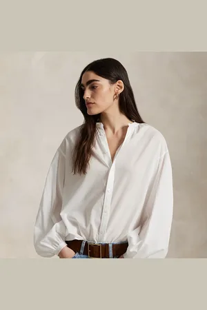 Ralph Lauren Camisa de gasa de algodón