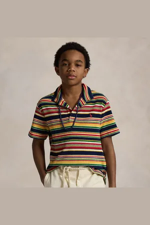 Ralph Lauren Polo de rizo de algodón con rayas