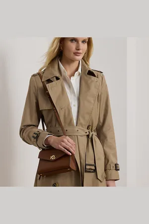 Ralph Lauren Bolso satchel Farrah pequeño de piel