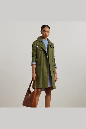 Ralph Lauren Gabardina de sarga de algodón y cinturón