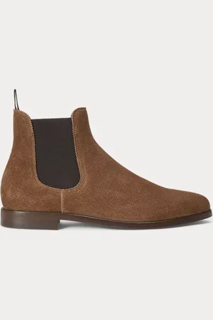 Ralph Lauren Bota Chelsea de ante de becerro