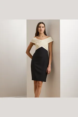 Ralph Lauren Vestido de cóctel con hombros caídos