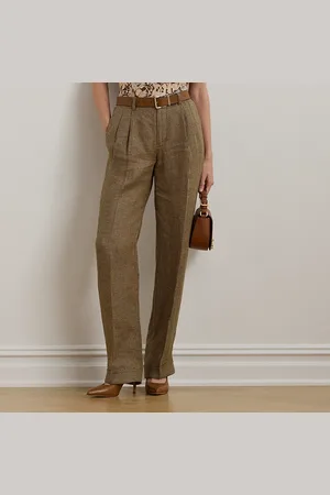 Ralph Lauren Pantalón de sarga pata de gallo