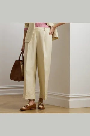 Ralph Lauren Pantalón Wide Leg de sarga de lino