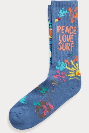 Ralph Lauren Calcetines desiguales Peace Love Surf