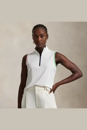 Ralph Lauren Polo con cremallera corta y sin mangas