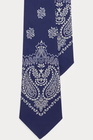 Ralph Lauren Corbata de algodón con estampado vintage