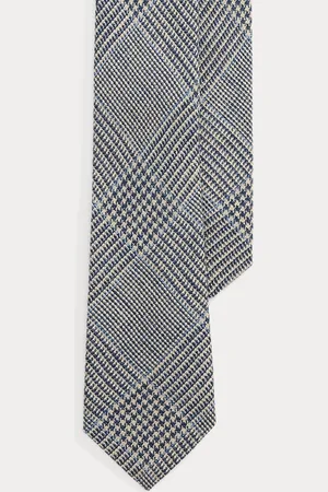 Ralph Lauren Corbata de lino con cuadros Glen