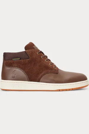 Ralph Lauren Bota impermeable de ante y piel