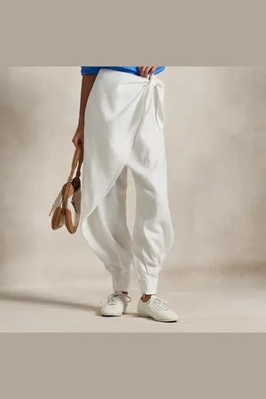 Ralph Lauren Pantalón de lino Wide Leg Tapered Fit