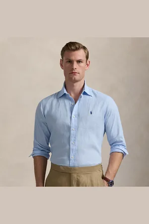 Ralph Lauren Camisa de lino y algodón Custom Fit