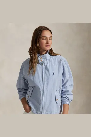 Ralph Lauren Chaqueta de sirsaca de algodón con rayas