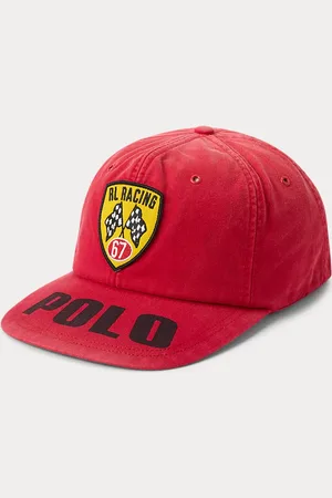 Ralph Lauren Gorra de sarga con parche y logotipo