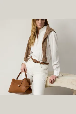 Ralph Lauren Bolso de hombro Ralph Lauren de piel de becerro