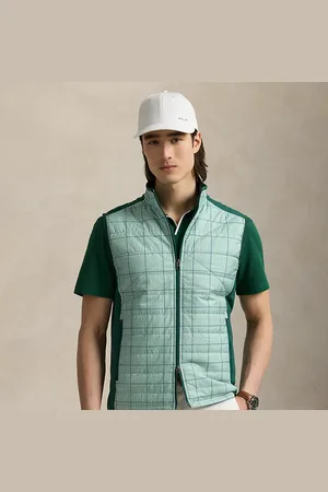 Ralph Lauren Chaleco bimaterial con cremallera