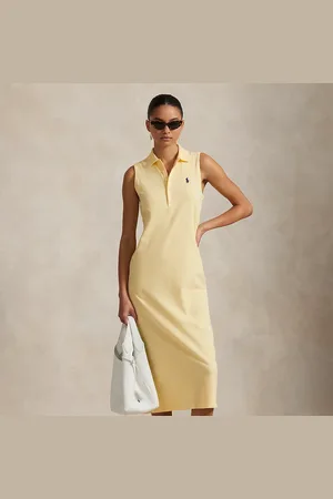 Ralph Lauren Vestido polo de algodón elástico