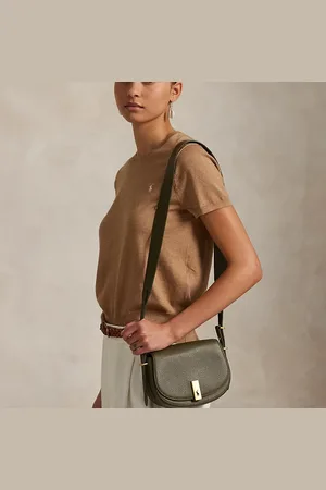Ralph Lauren Minibolso saddle Polo ID de piel