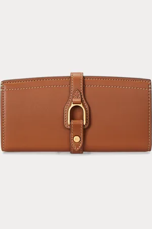 Ralph Lauren Cartera Welington larga y fina de piel