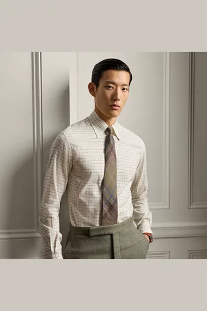 Ralph Lauren Camisa de franela con cuadros Tattersall