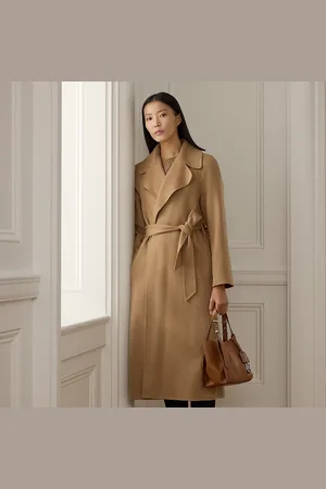 Ralph Lauren Abrigo cruzado Leonarda de cachemira