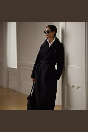 Ralph Lauren Abrigo cruzado Leonarda de cachemira