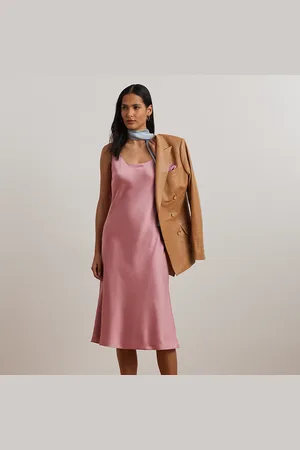Ralph Lauren Vestido de cóctel de charmeuse