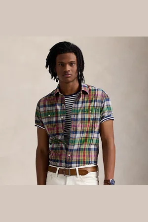 Ralph Lauren Camisa de trabajo de madrás Classic Fit