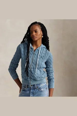 Ralph Lauren Sudadera con capucha en punto de ochos