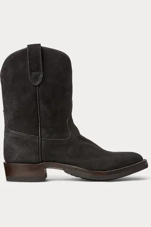 Ralph Lauren Bota de cuero vuelto