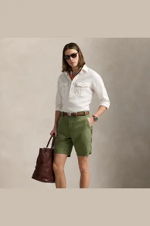 Ralph Lauren Pantalón corto de lino y algodón