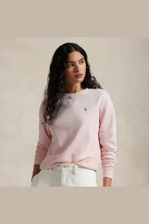 Ralph Lauren Jersey de felpa ligera y cuello redondo