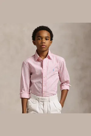 Ralph Lauren Camisa de popelina de algodón de cuadros