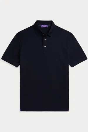 Ralph Lauren Polo de piqué de algodón y seda