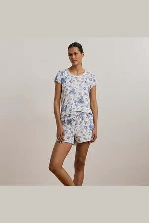 Ralph Lauren Pijama corto en punto de canalé
